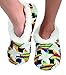 Snoozies Womens Multi Artisan Comfy Soft Fleece Slipper Socks - Rainbow Houndstooth, Large