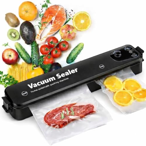 Seladora a Vácuo Elétrica para Alimentos Compacta, Durável e Econômica | Conserva Carnes, Grãos, Legumes e Queijos por Muito Mais Tempo