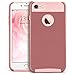 MagicMobile iPhone 7 Case, iPhone 8 Rose Gold Case, Slim Hybrid Corner Protection Rugged Dual Layer [Shock Absorption] TPU with Hard [Anti Scratch] Cute Case for Apple iPhone 7/8 (4.7