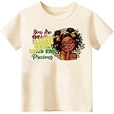Funny Juneteenth Shirts for Todder Boys Girls Kids, African American History Shirts 1865 Peace Love Tees 2-8T
