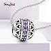 SOUFEEL Charm Beads for Bracelets Sterling Silver S925 Crystal Beads Bulk for Bracelet Necklace Jewelry Making Supplies Large Holes Spacer Beads for Snake Chain Bracelets
