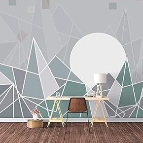 Wall Mural Abstract Geometric Pattern Removable Wallpaper Wall Sticker for Bedroom Living Room - 66x96 inches