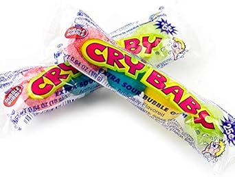 Amazon 世界一すっぱいガム Cry Baby Extra Sour Bubble Gum 4個入り 2パック Cry Baby 食品 飲料 お酒 通販
