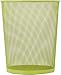 Honey-Can-Do TRS-02121 Steel Mesh Powder-Coated Waste Basket, Lime Green, 18-Liter/4.7-Gallon Capacity, 11.75 x 14-Inches Tall