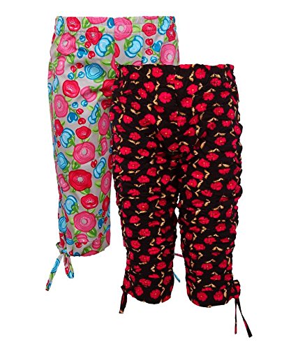devil women's cotton capri (multicolour, free size) - pack of 2