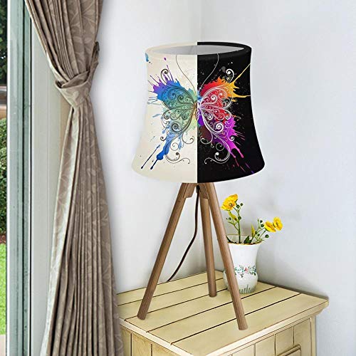 Wgxssjc Lámpara de mesa Beauty Butterfly Design pantalla lámpara de pared pantalla pantalla pantalla para lámparas de mesa para lámparas de mesa para lámpara de araña (Body Color: HMP1466HS L),