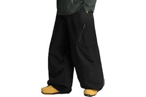 GSOU SNOW Womens Mens Snow Pants Baggy Snowboard Ski Pant Loose Waterproof Windproof Insulated