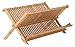 HIC Kitchen Bamboo Folding Dish Drying Rack, 20.5 x 13-Inches