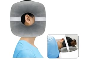Mistuki Piercing Ear Pillow with Holes for Ear Pain Side Sleeping Donut Pillows Cnh Pressure Sore Relief Inflammation Ache Cushion Ear Guard Pad with a Strap Ultimate Comfort and Protection