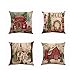 4-Pack Christmas Throw Pillowcase Decor Sofa Cushion Cover Car Tree 18