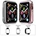 Simpeak Soft Screen Protector Bumper Case Compatible with Apple Watch 40mm Series 4 Series 5 Series 6 / SE, 4 Pack, Full Coverage Case Replacement for iWatch 40 mm, Clear,Black,Rose Gold,Silver