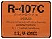 Diversitech R-407C Color Coded Refrigerant ID Label (04407)