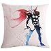 Fyon Superhero 4-Pack Cushion Covers Decorative Throw Pillow Cases for Sofa,Home,car 18x18inch -D