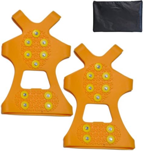 Mrg 靴底用 滑り止め スパイク 携帯用ポーチ付き 雪道の転倒防止に 簡単 着脱 子供用 大人用 0 31 0cm メンズ レディース