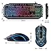 Gaming Keyboard and Mouse Combo,MageGee Wired Backlit Keyboard and Gaming Mouse Combo,PC Keyboard and Adjustable DPI Mouse for PC/loptop/MACthumb 3