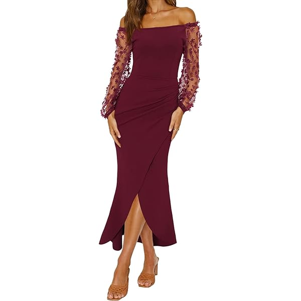 Allegra K Vestido Midi De Tejido Con Cuello Mock Elegante De Manga Larga Y Cintura Ajustable Para Mujeres Verde L