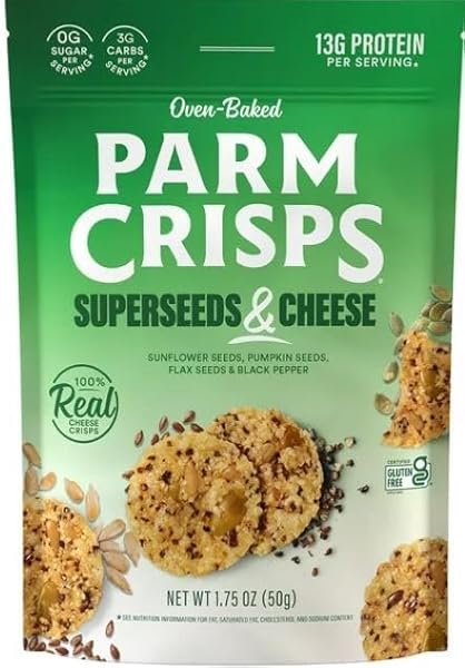 PARMCRISPS, CRISPS SUPERSEEDS AND CHEESE, 1.75 OUNCE