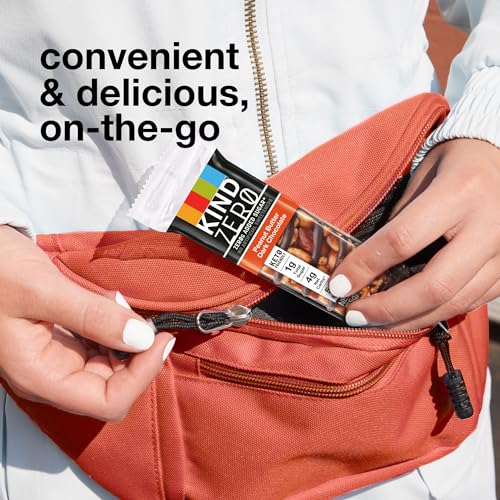 KIND ZERO ADDED SUGAR BARS, KETO SNACK, PEANUT BUTTER DARK CHOCOLATE, GOOD SOURCE OF FIBER, GLUTEN FREE, LOW SUGAR, 5G PROTEIN, 5 COUNT