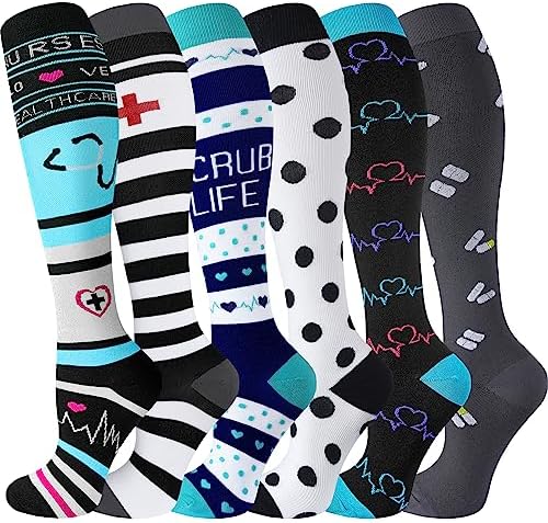 NEWZILL Medical Compression Socks 20-30 MmHg - Circulation Support For Nurses, Travel & Athletics