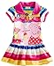 Yuting Little Girls' Summer Peppa Pig Dress,lapel Rainbow Color 2-7t (5/6y)