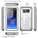 SUPCASE Unicorn Beetle Pro Series Case Designed for Samsung Galaxy S8 Active 2017 Release，Full-Body Rugged Holster Case with Built-in Screen Protector (White/Gray)