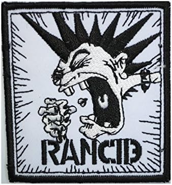 RANCID Scream Skull Sew On Embroidered Punk Rock PatchApprox: 12.7"/32.5cm x Approx: 3.1"/8.2cm By MNC Shop