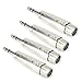 TISINO 4 Pack XLR Female to 1/4 Inch TRS Stereo Male Plug Adapters Balanced Audio Converter Connectors