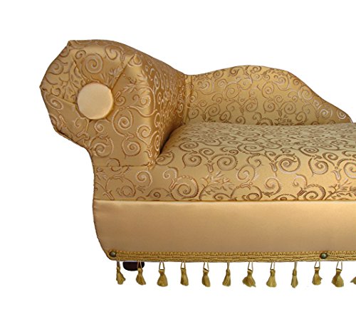 Keet Cleopatra Chaise Elegant Gold Pet Bed