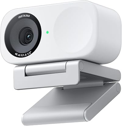 Insta360 Link 2C Standard Arctic White 4K Webcam Auto Framing HDR AI Noise