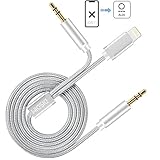 iPhone X Aux Cable, DISDIM 2 in 1 3.5mm Headphone Audio Jack Cord and Male Extension Auxiliary Adapter for iPhone X / 8/8 Plus,Android Smartphone to Car Stereo/Home Speaker