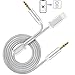 iPhone X Aux Cable, DISDIM 2 in 1 3.5mm Headphone Audio Jack Cord and Male Extension Auxiliary Adapter for iPhone X / 8/8 Plus,Android Smartphone to Car Stereo/Home Speaker