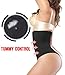 SEXYWG Women High-Waist Thong Shapewear Body Tummy Control Cincher Boyshorts,Black,Medium/Large
