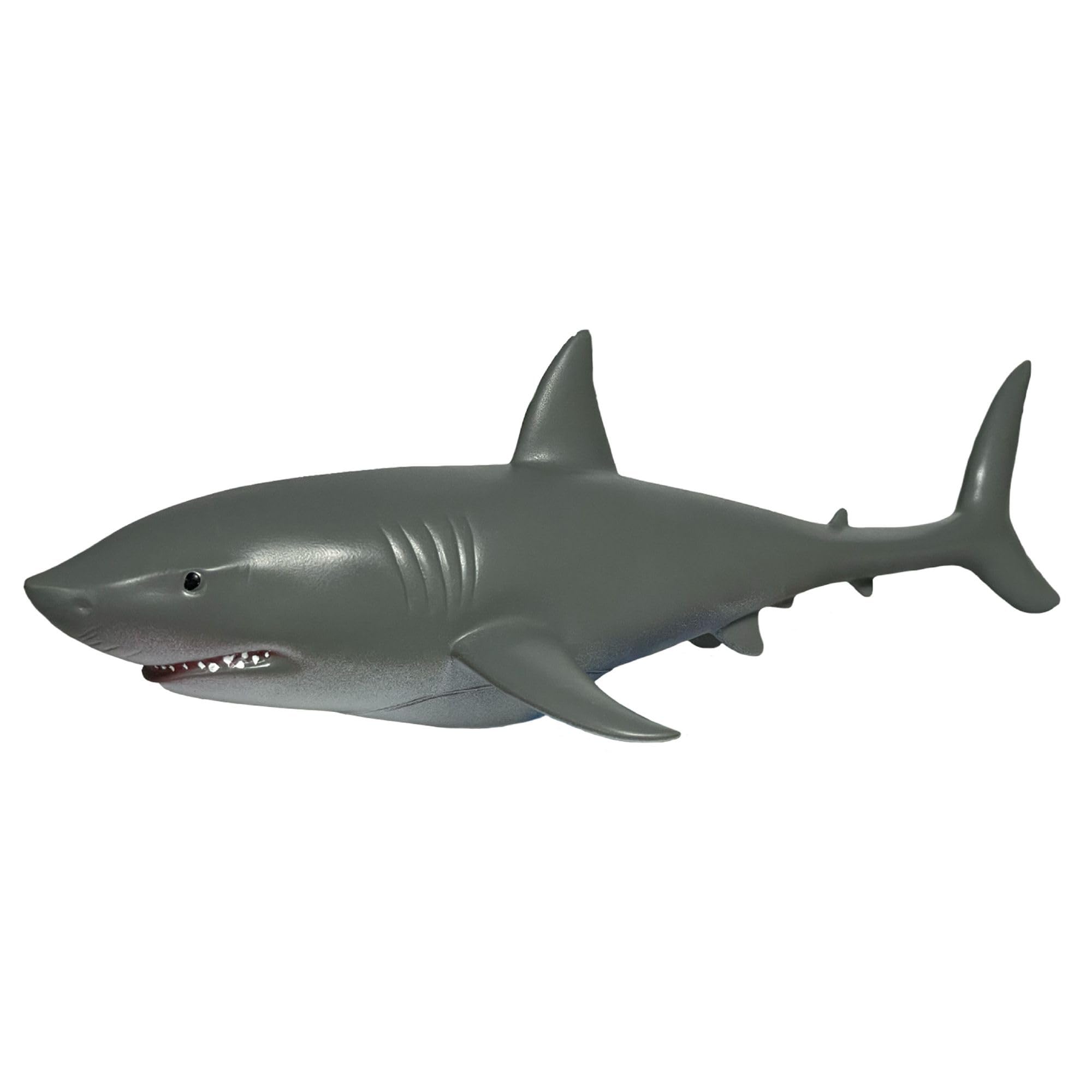 SoftArk Replicas - Great White Shark from Deluxebase. Large Realistic Animal Figurines, Soft Eco-Friendly Kids Toys, Jumbo Sea Animal Toy for Imaginative Play.