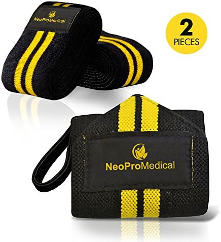 Set of 2 Wrist Straps by NeoProMedical - Support Wrist Wraps Protector for Men and Women