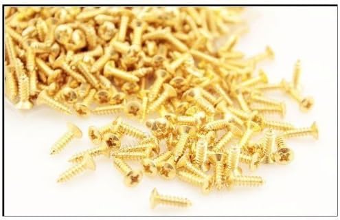 New 50 Pcs New Gold Pickguard Screw for Fender Strat