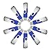 MECO 10Pcs USB Flash Drive 8GB 8G USB 2.0 Memory Stick Fold Storage Thumb Stick Pen Drive Swivel Design Blue