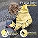 HAPIU Kids Toddler Rain Suit Muddy Buddy Waterproof Coverall,Yellow,2T,Upgraded
