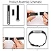 For Fitbit Alta HR Band, Vancle Fitbit Alta HR Bands/Fitbit Alta Bands Replacement Wristbands for Fitbit Alta HR 2017 and Fitbit Alta 2016(v2-Black, Large)