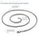 Besteel Jewelry 4MM Mens Womens Stainless Steel Wheat Necklace Chain Link 22 Inch