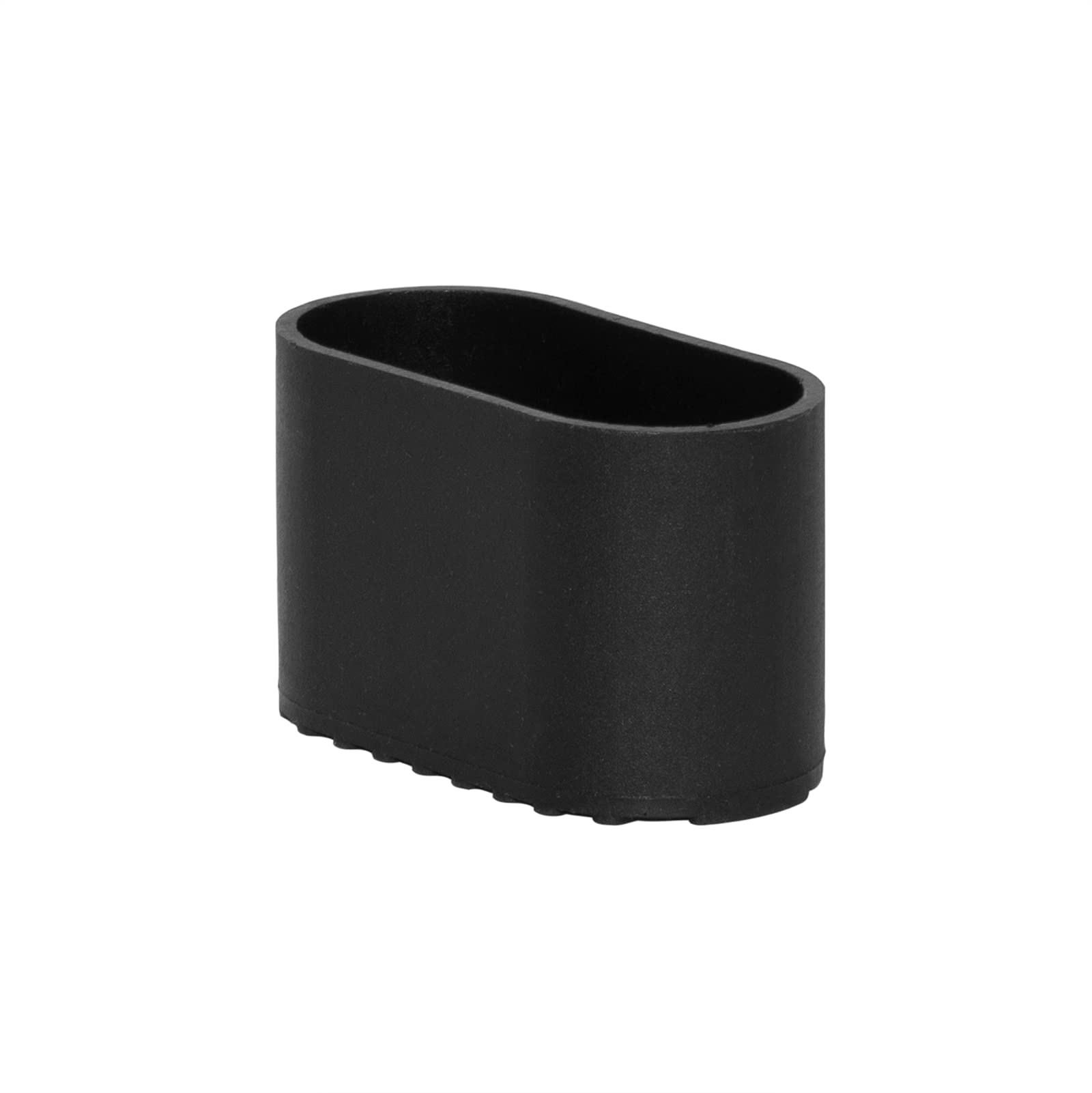 Flyshop 8Pcs Chair Leg Caps Black Hard Plastic Floor Protectors Oval Furniture Table Covers 13/16" X 1-9/16" (20 x 40mm)
