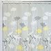 iDesign Daizy Fabric Shower Curtain for Master, Guest, Kids', College Dorm Bathroom, 72