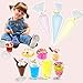 Slime Kit - Slime Supplies Slime Making Kit for Girls Boys, Kids Art Craft, Crystal Clear Slime, Glitter, Unicorn Slime Charms, Fruit Slices, Fishbowl Beads Girls Toys Gifts for Kids Age 6+ Year Old