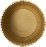 elho Vibes Fold Round 18 Flower Pot 100% Recycled Plastic Yellow Ø18.4 x H16.8 view 4