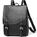 Zebella Womens Vegan Vintage Leather Backpack Faux Leather Laptop Backpack Travel Daypack College Bookbag--Black