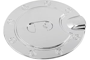 Door Cap Cover for 2014-2018 for Chevy for Silverado for GMC for Sierra Fuel Filler Gas Cap Trim Exterior Accessories Silver(