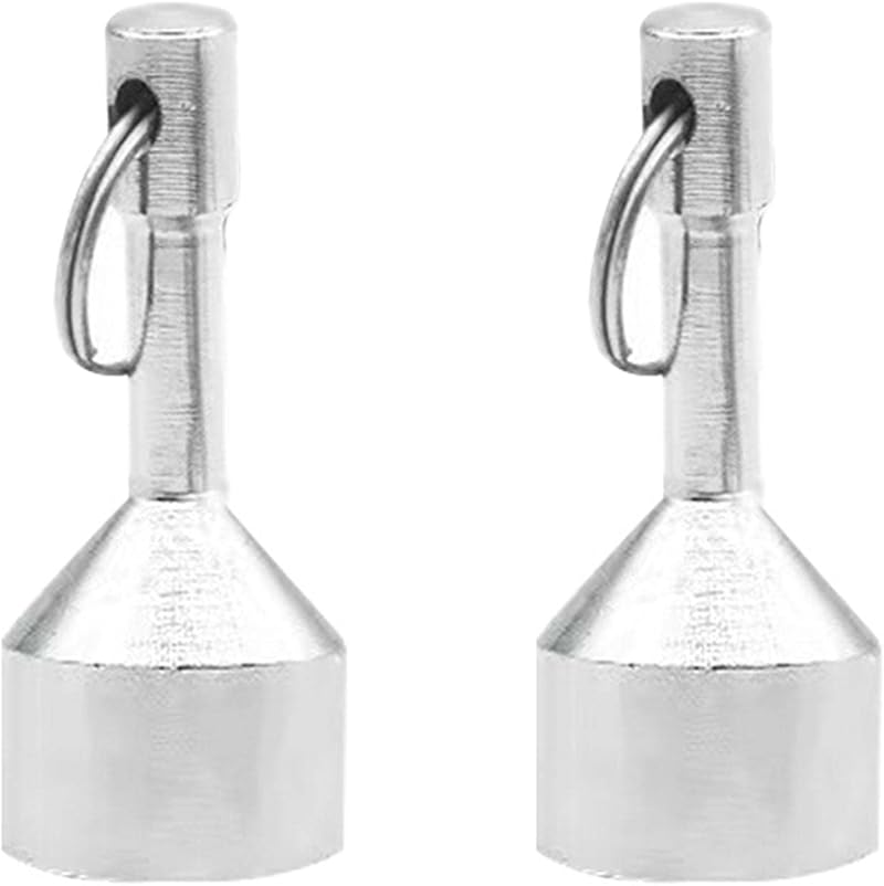 QOTSTEOS 2pcs Strong Neodymium Pocket Keychain Magnets Brass Jewelry Tester 17mm