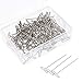 100Pcs Hair T Pins For Blocking Knitting Modelling Macrame Holding Wigs DIY Hair Style Tool with Plastic Box Strong Durable Easy to Insert and Remove 03#32mm