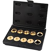 O'SKOOL 10 pcs Brass Router Template Bushing Guides Sets Fit Any Router Sub-Base of The Porter Cable Style