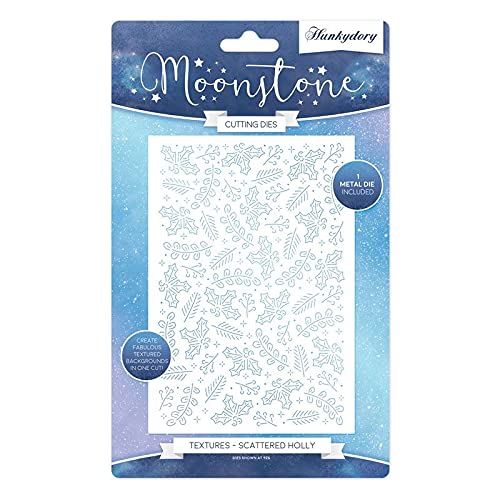 Hunkydory Moonstone Texture Dies - Scattered Holly