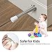 Heavy Duty Door Stopper,Kickdown Door Stop for Heavy Door, Easy to Set & Release with One-Touch, Adjustable Height,Rubber Tip,Door Mounted,Adjustable,4